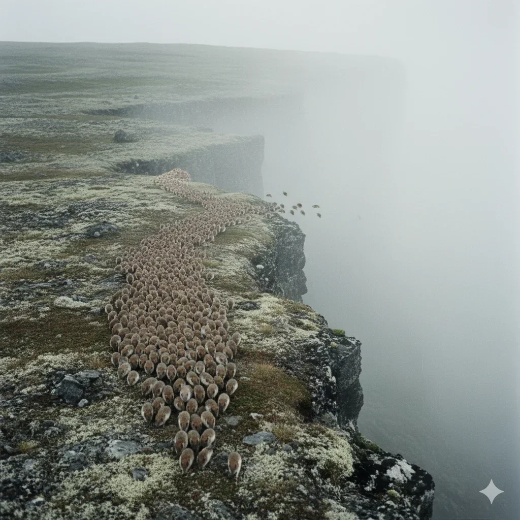 Correlated movement toward shared risk